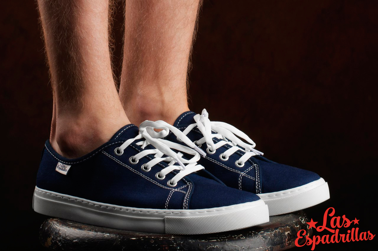 buy-Blue canvas shoes-Las Espadrillas